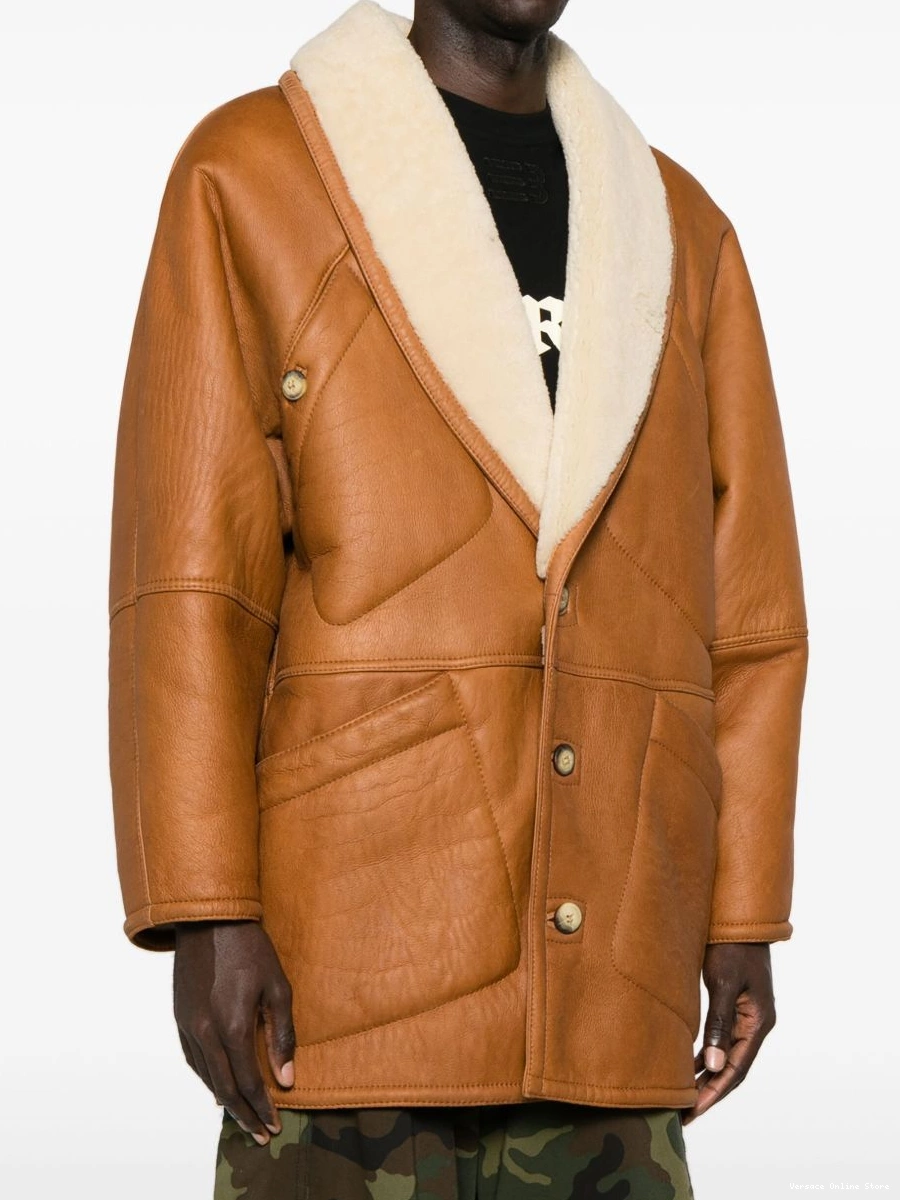 Affordable coat single-breasted Women 1980s Versace 0406